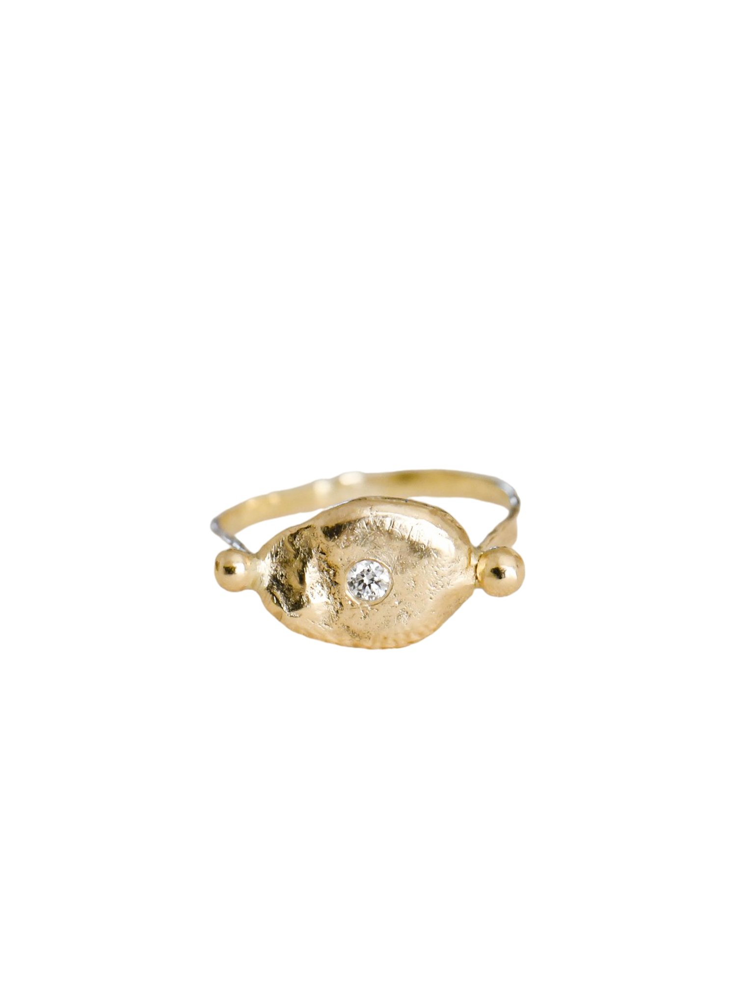 Oeil d'espoir gold ring